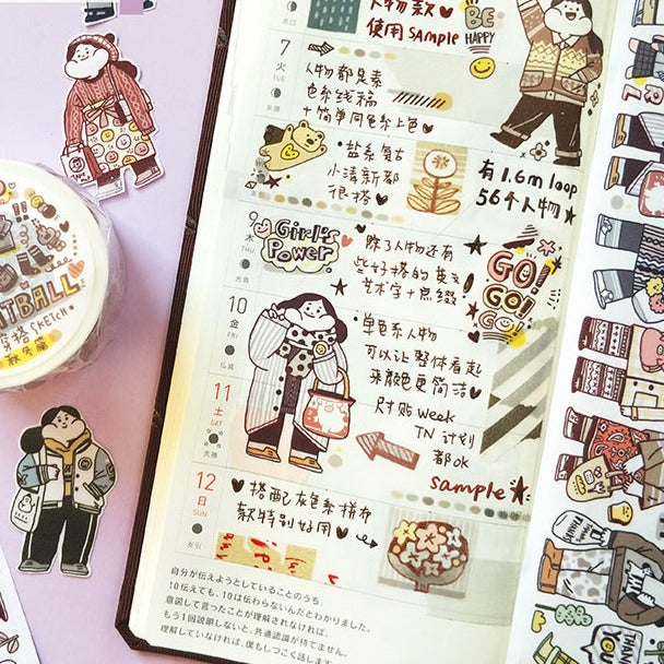 Daily Outfit Washi Tape