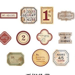 Vintage Label Stickers Pack