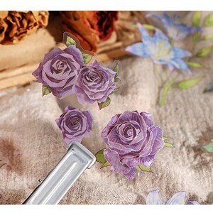 Purple Rose Stickers Pack