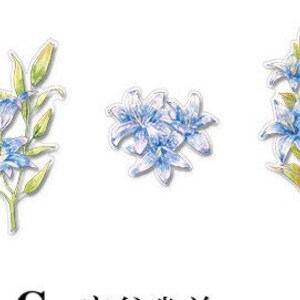 Blue Lily Stickers Pack