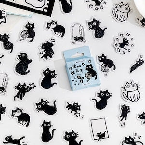 Balck Cats Stickers Pack