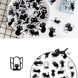 Balck Cats Stickers Pack