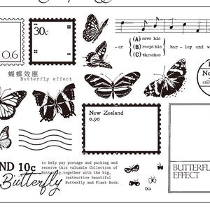 Butterfly, Postage Rubber Stamps