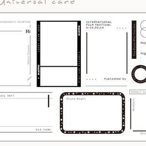 Photo Frame Rubber Stamps