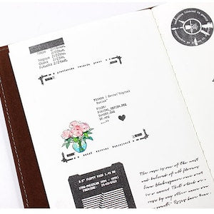 Computer Memory Card,Music Record Rubber Stamps Set