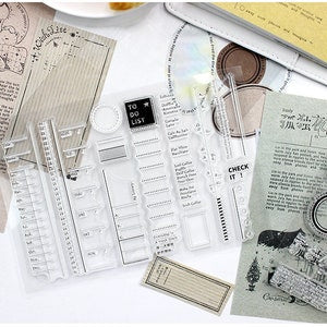 Timeline Rubber Stamps Set