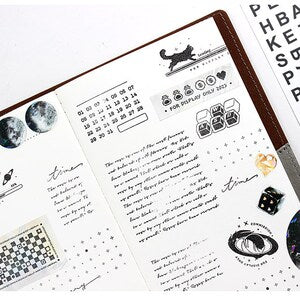 Planet,Star Rubber Stamps Set