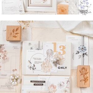 Flowers Notepad, Orange