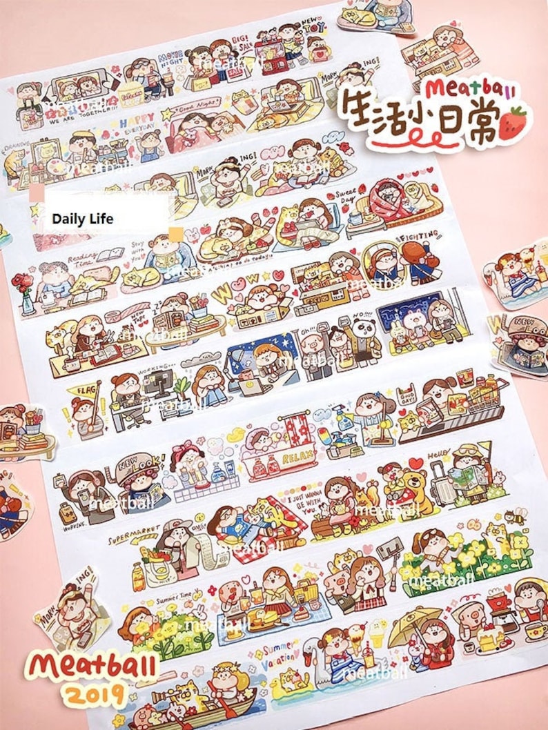 Daily Life Activity Washi Tape