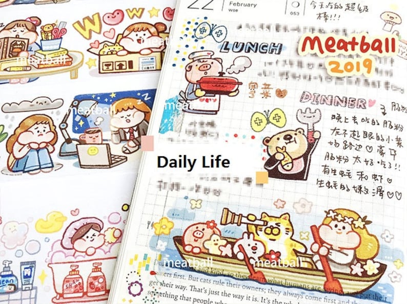 Daily Life Activity Washi Tape