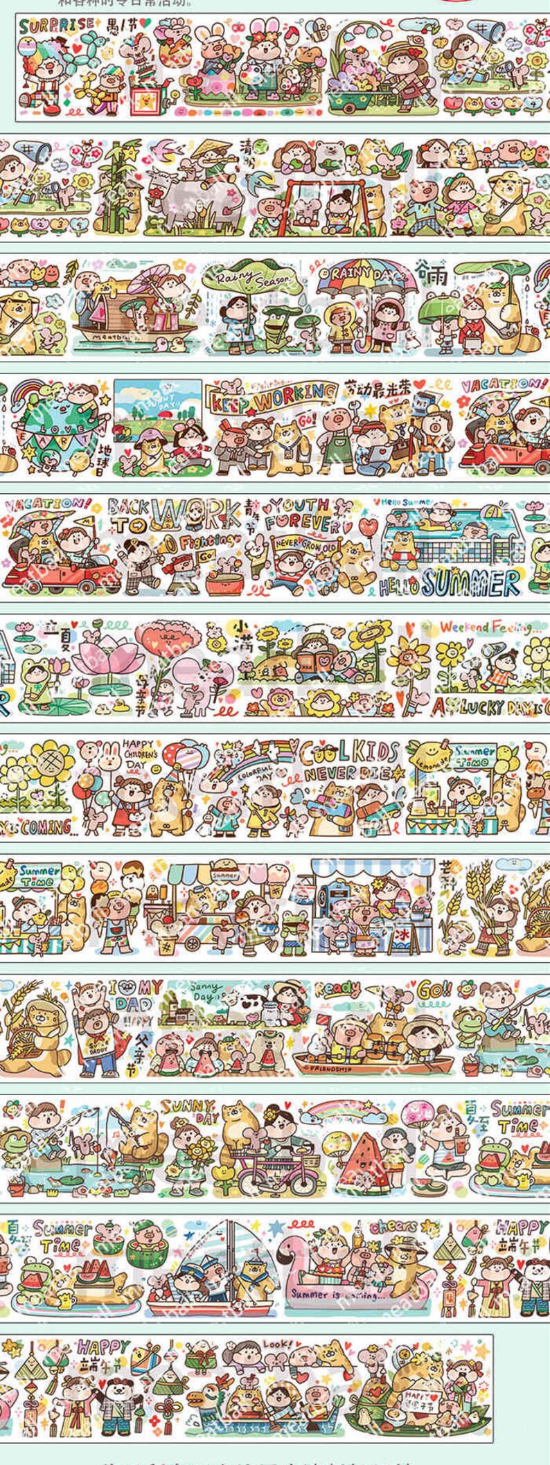 Summer Daily Life Washi Tape