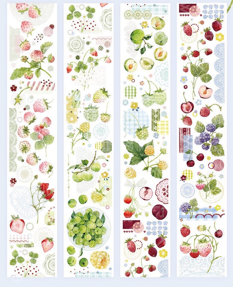 Wild Berry Washi/PET Tape