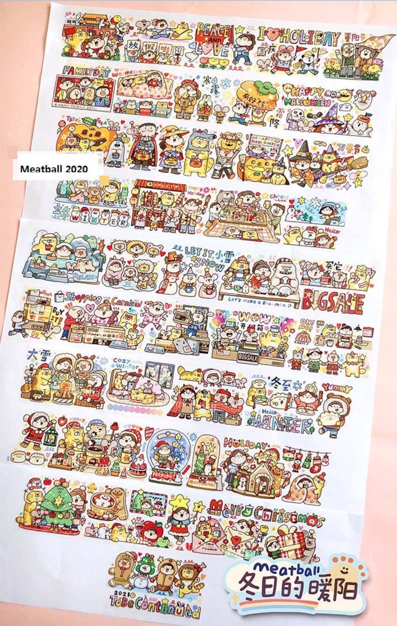 Winter Daily Life Washi Tape