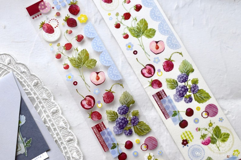 Wild Berry Washi/PET Tape