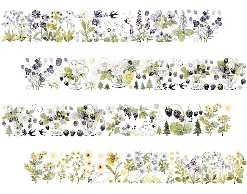 Wild Garden Washi/PET Tape