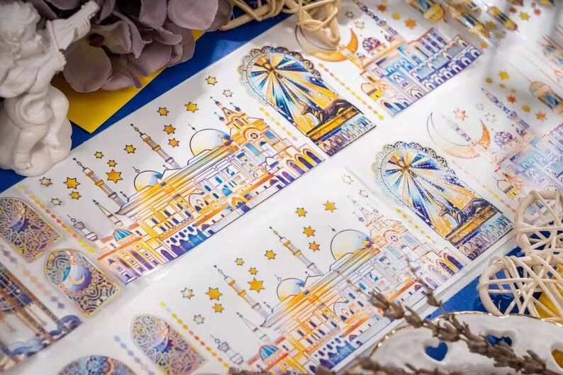 Arabian Nights Castle Fairytale Washi/PET Tape