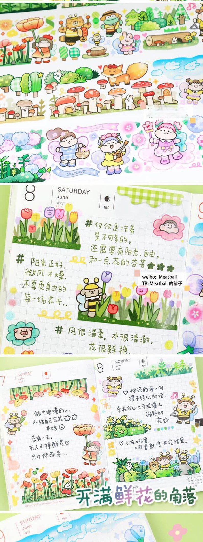 Blooming Flowers Washi Tape