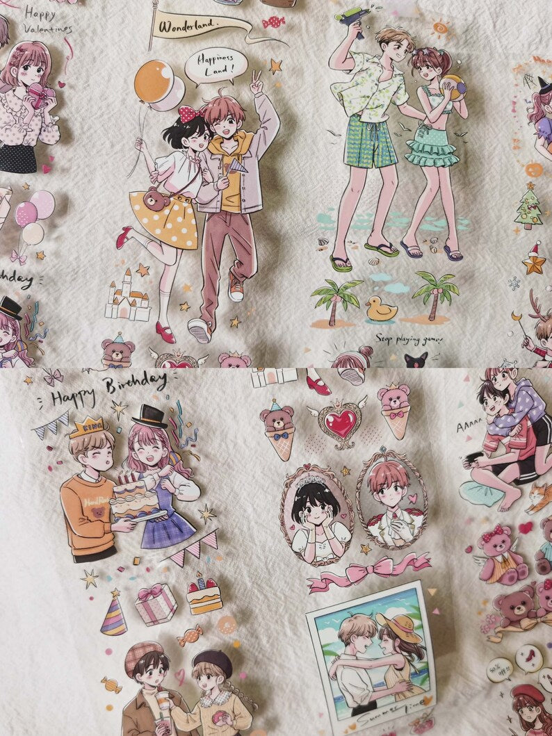 Sweet Couple Washi/PET Tape