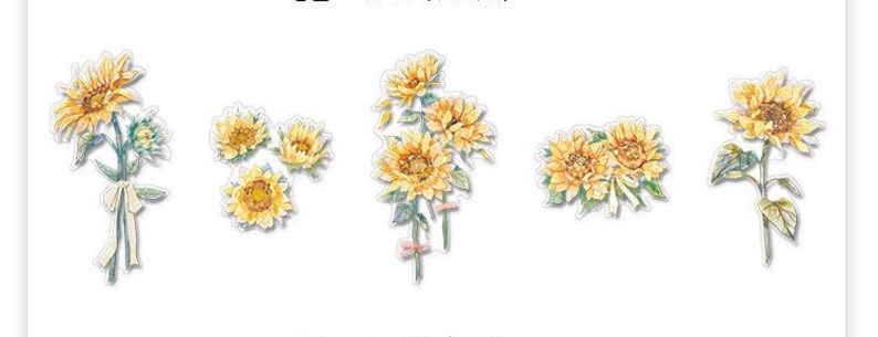 Sunflowers Stickers pack