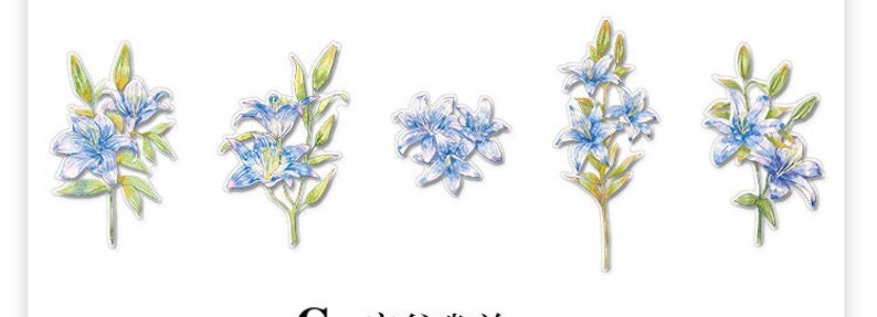 Blue Lily Stickers Pack