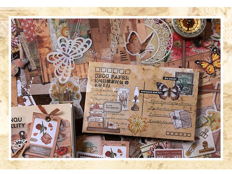 100pcs Flower Frame Junk Journal Kit