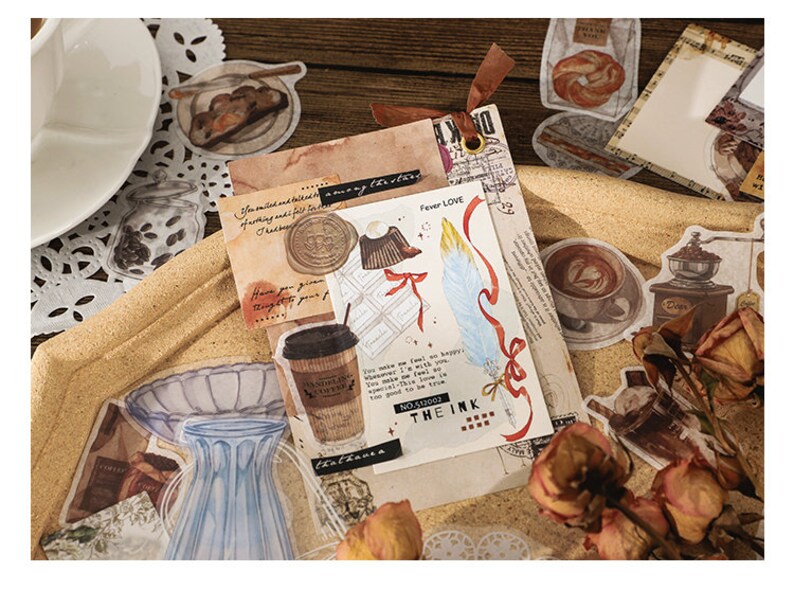 260pcs Coffee, Food Junk Journal Kit