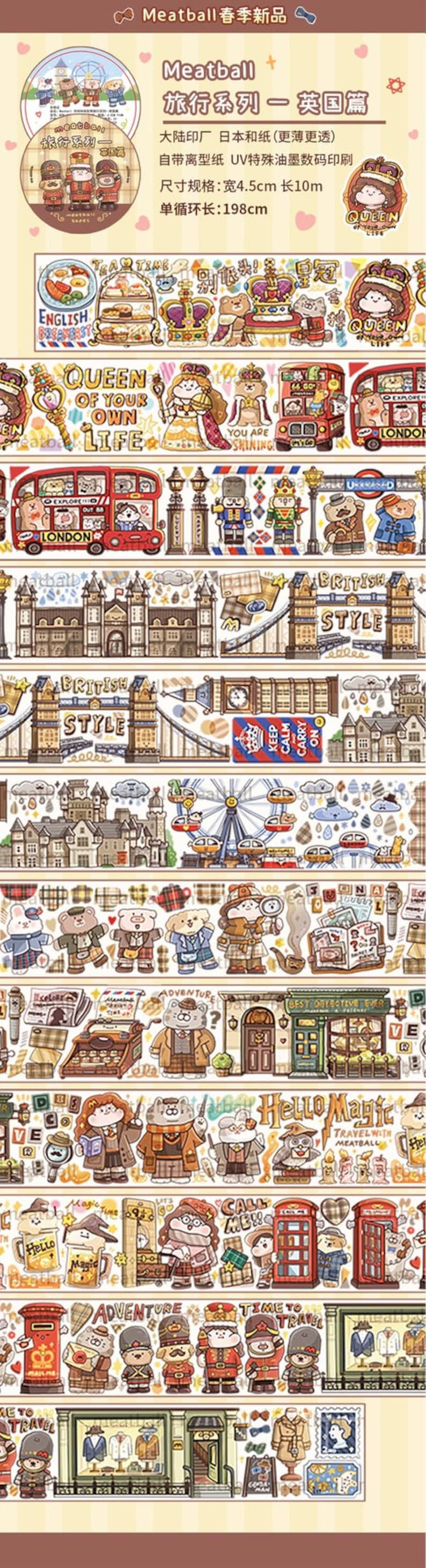 Travel to England Washi Tape