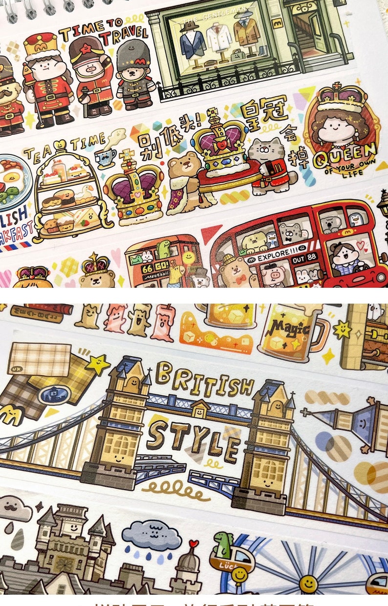 Travel to England Washi Tape