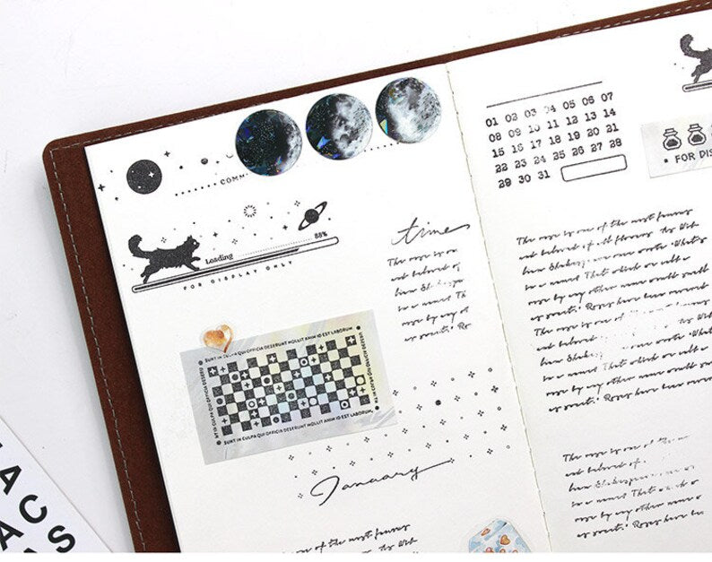 Planet,Star Rubber Stamps Set