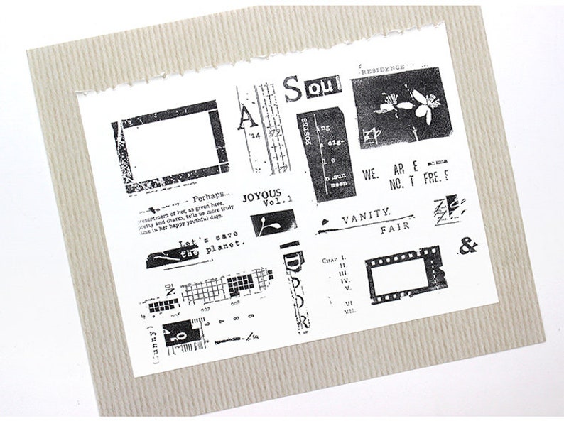 Background Stamp,Frame Rubber Stamps Set