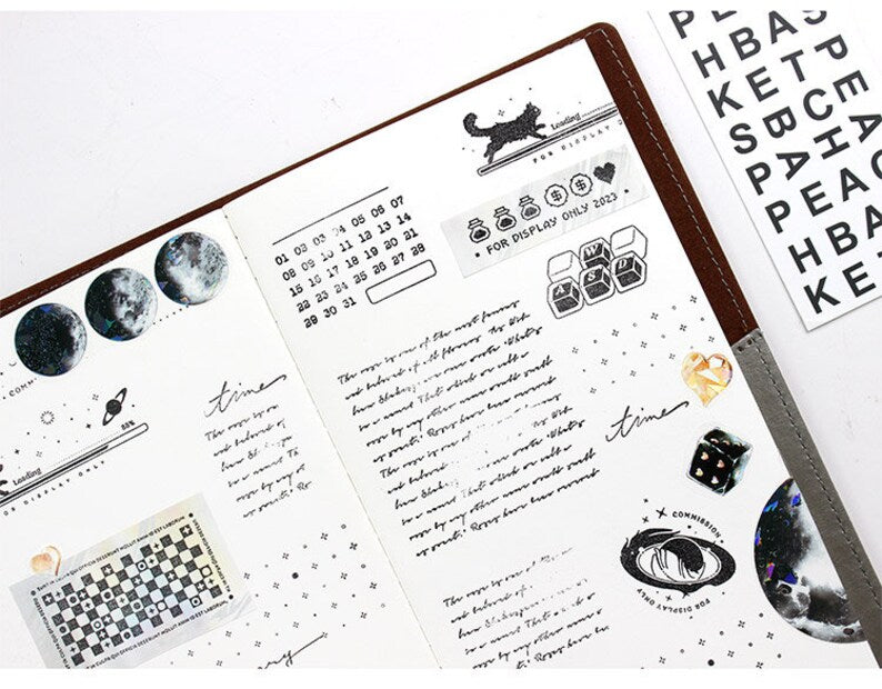 Planet,Star Rubber Stamps Set