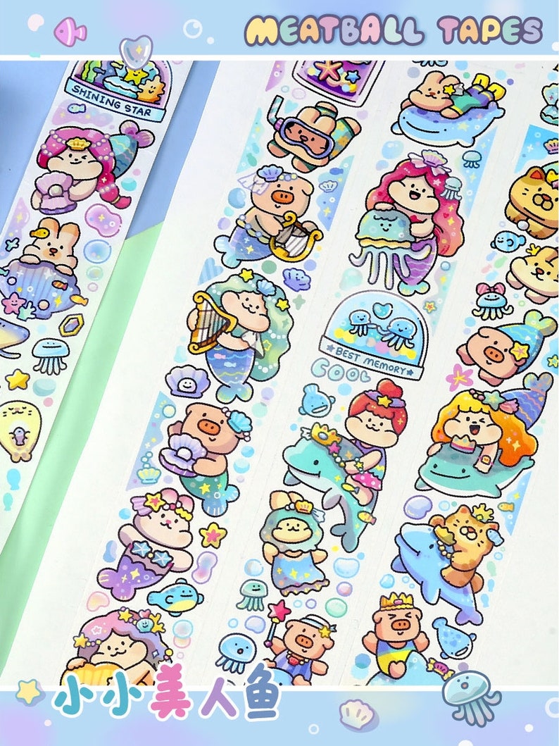 Mermaid Girl Washi Tape