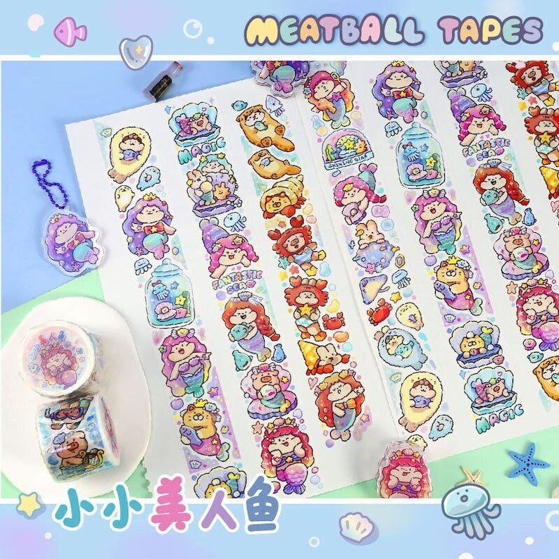 Mermaid Girl Washi Tape