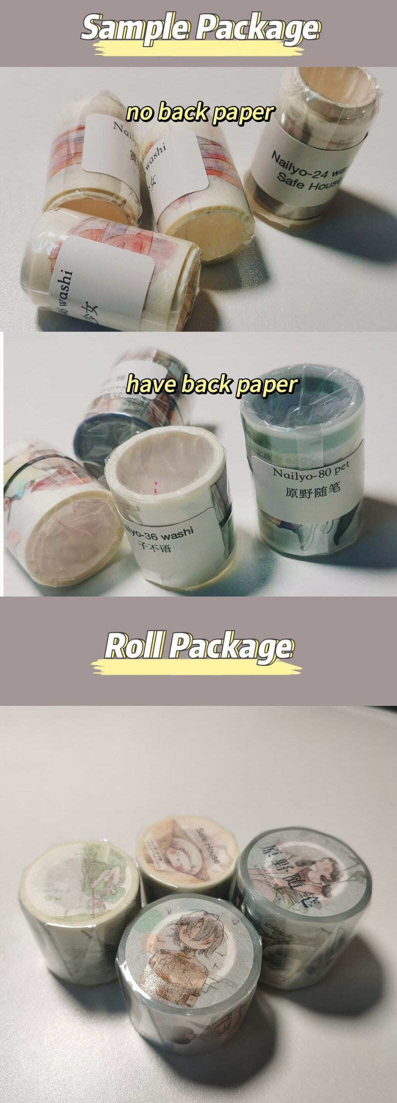 The Real Me Washi/PET Tape, Nailyo-77