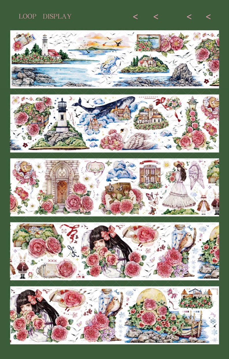 Rose Island Washi/PET Tape