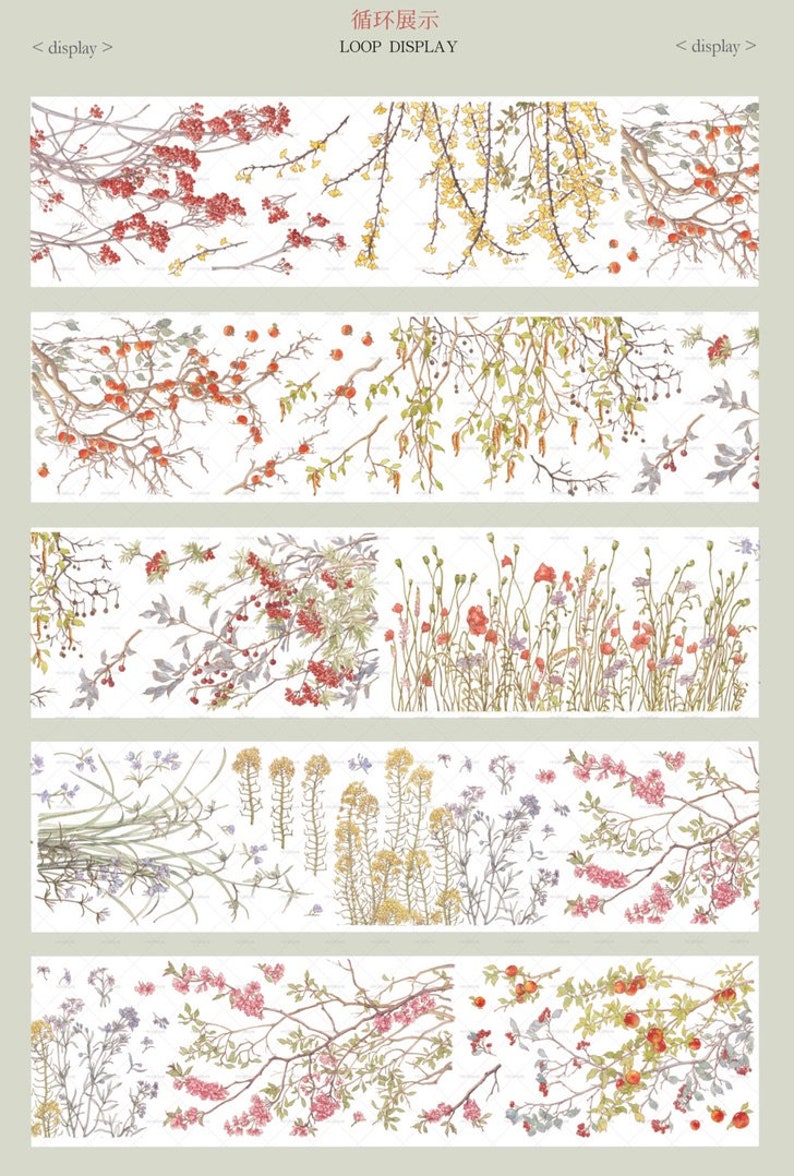 Wild Plants PET Tape