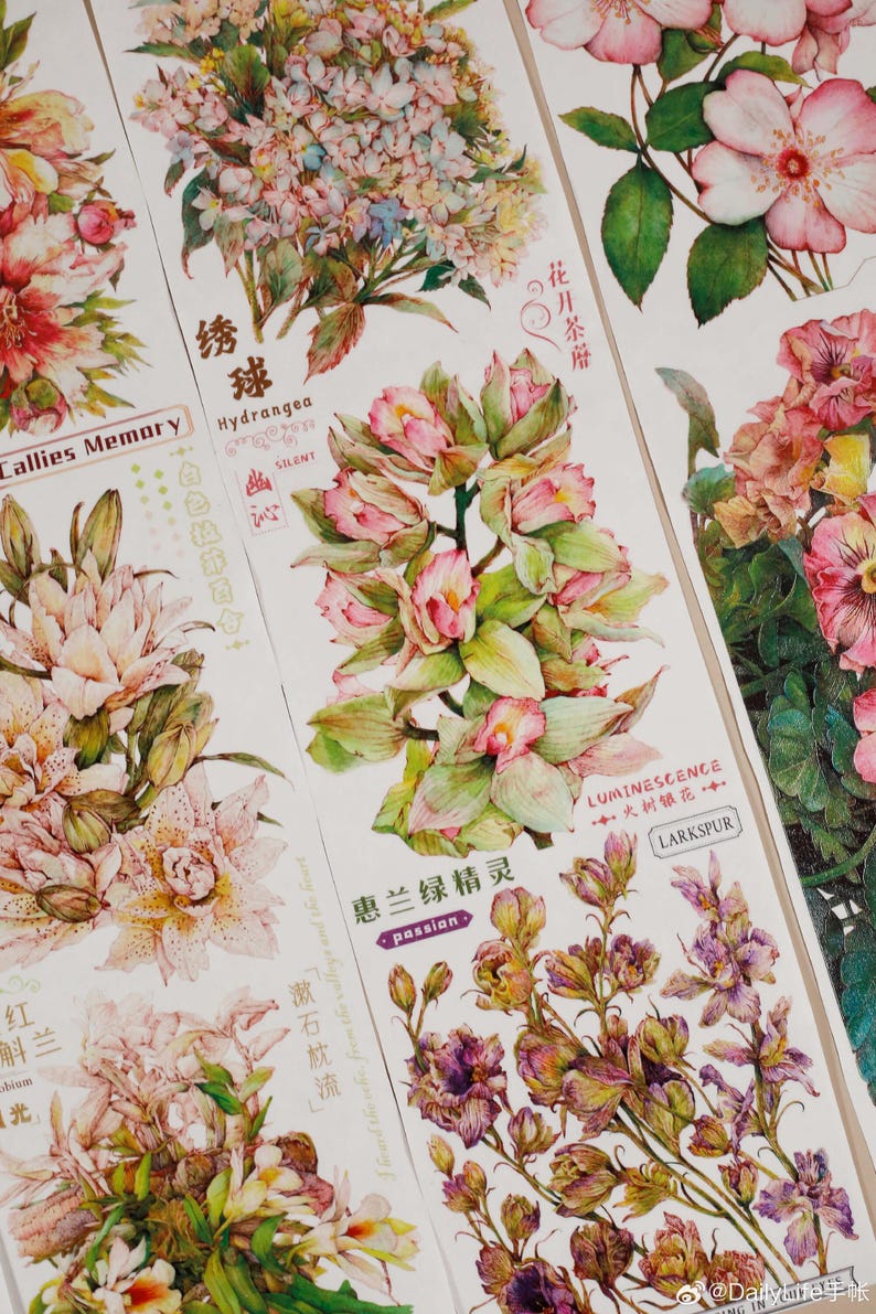 Vintage Flower Washi Tape