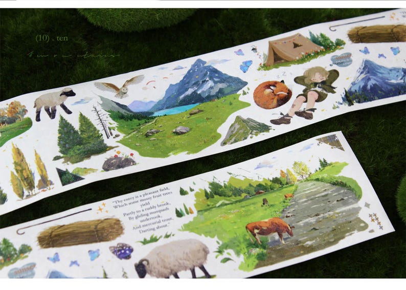 Mountain Field Washi/PET Tape