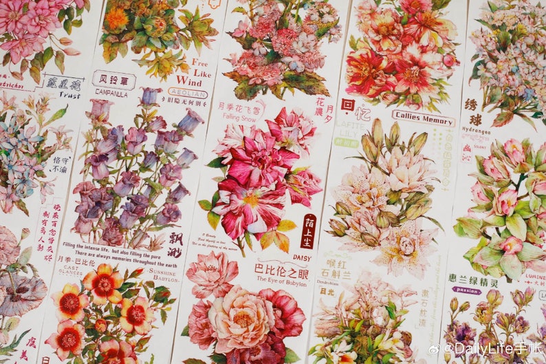 Vintage Flower Washi Tape