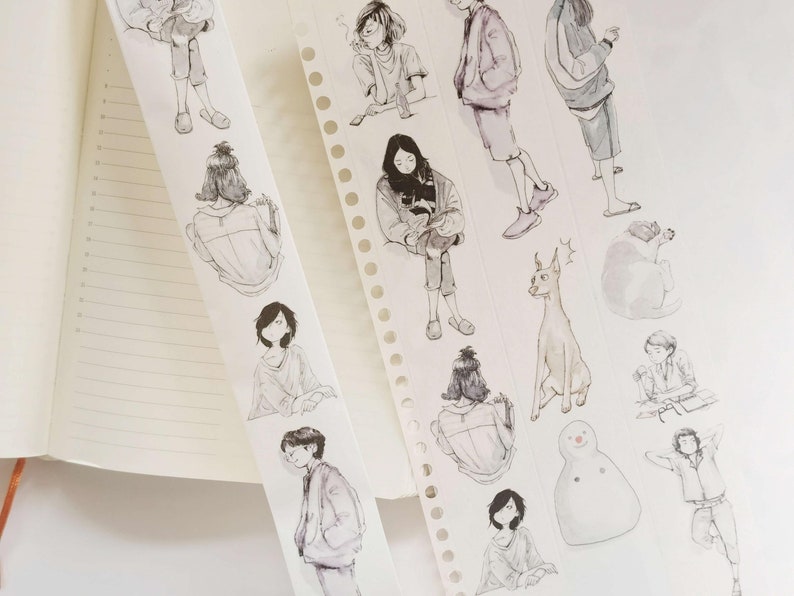 Reading Girl Washi Tape