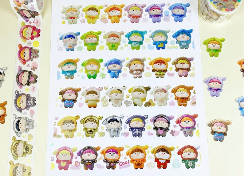 Rainbow Dogs Washi Tape