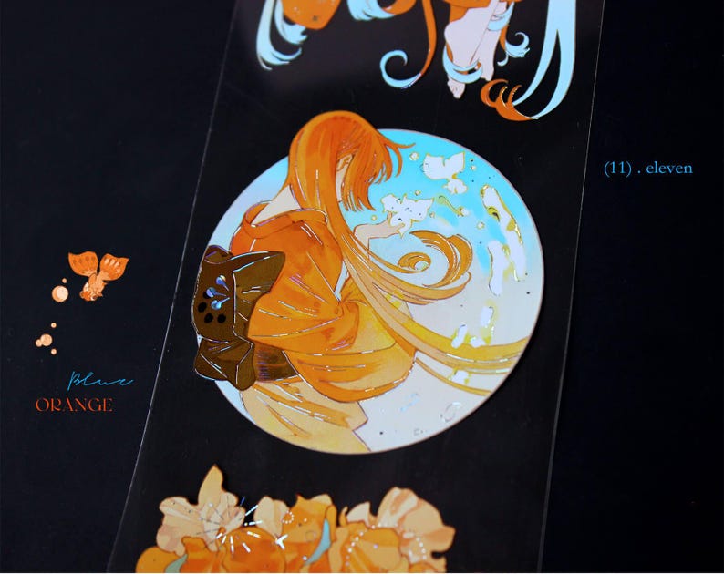 Orange Kimono Girl PET Tape