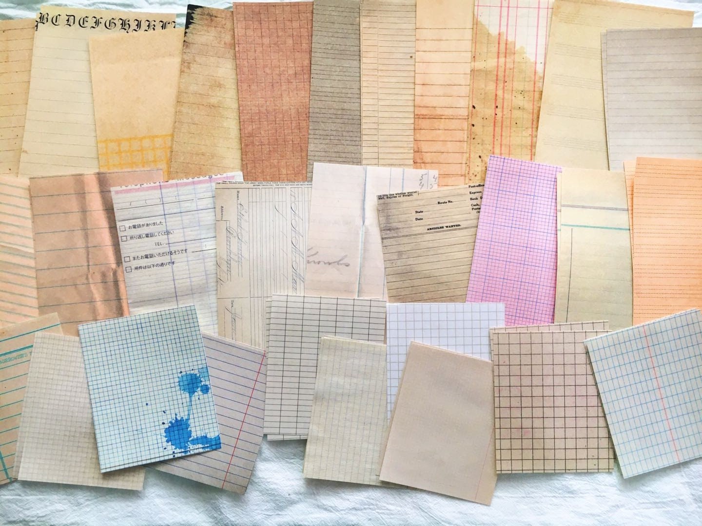 60pcs Sheets Junk Jounal Kit, Decoupage Paper, Junk Journal Handmade, Scrapbook, AL141
