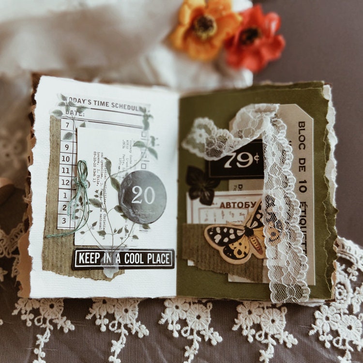 53pcs  Botanical Journal Ephemera Pack