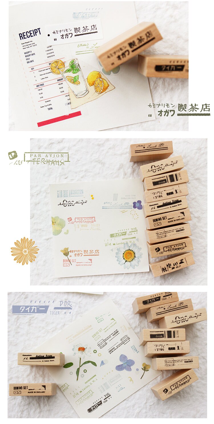 Marks Mini Wooden Stamps