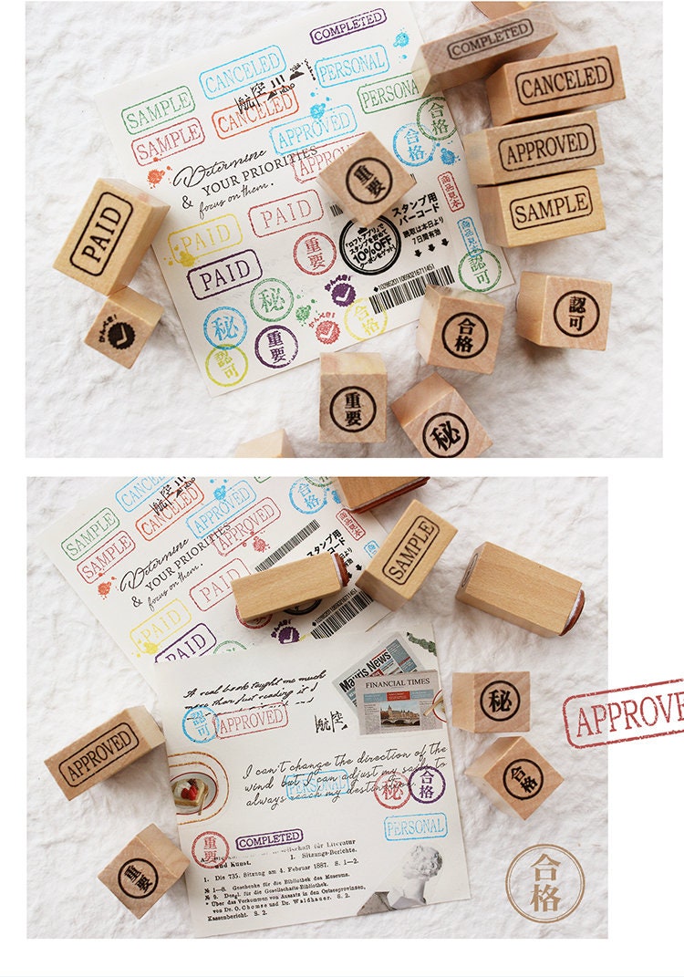Marks Mini Wooden Stamps