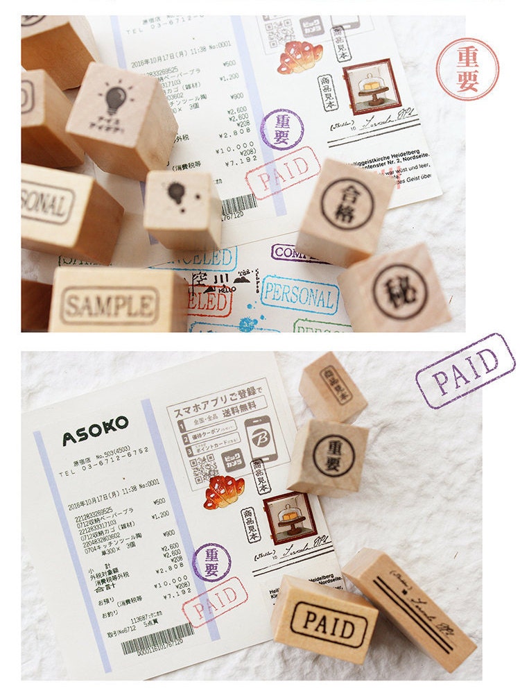 Marks Mini Wooden Stamps