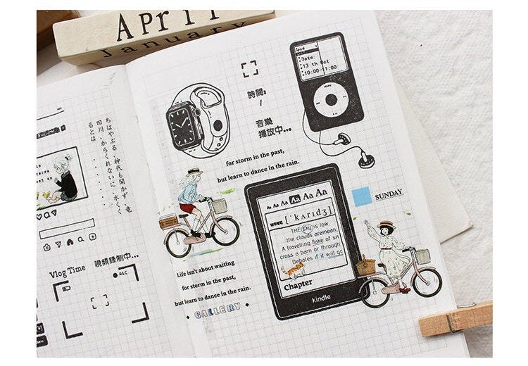 Digital Life, Apple iphone, Camera, Swatch Rubber Stamps Set