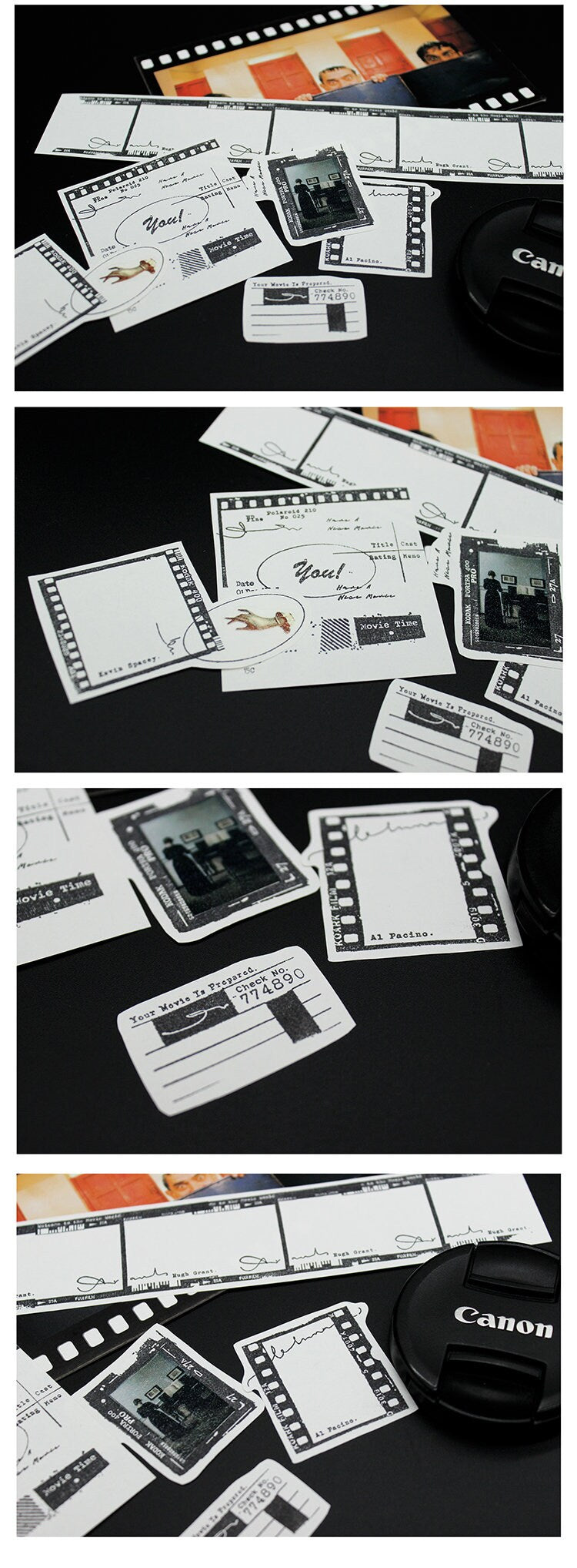 Film Rubber Stamps Set