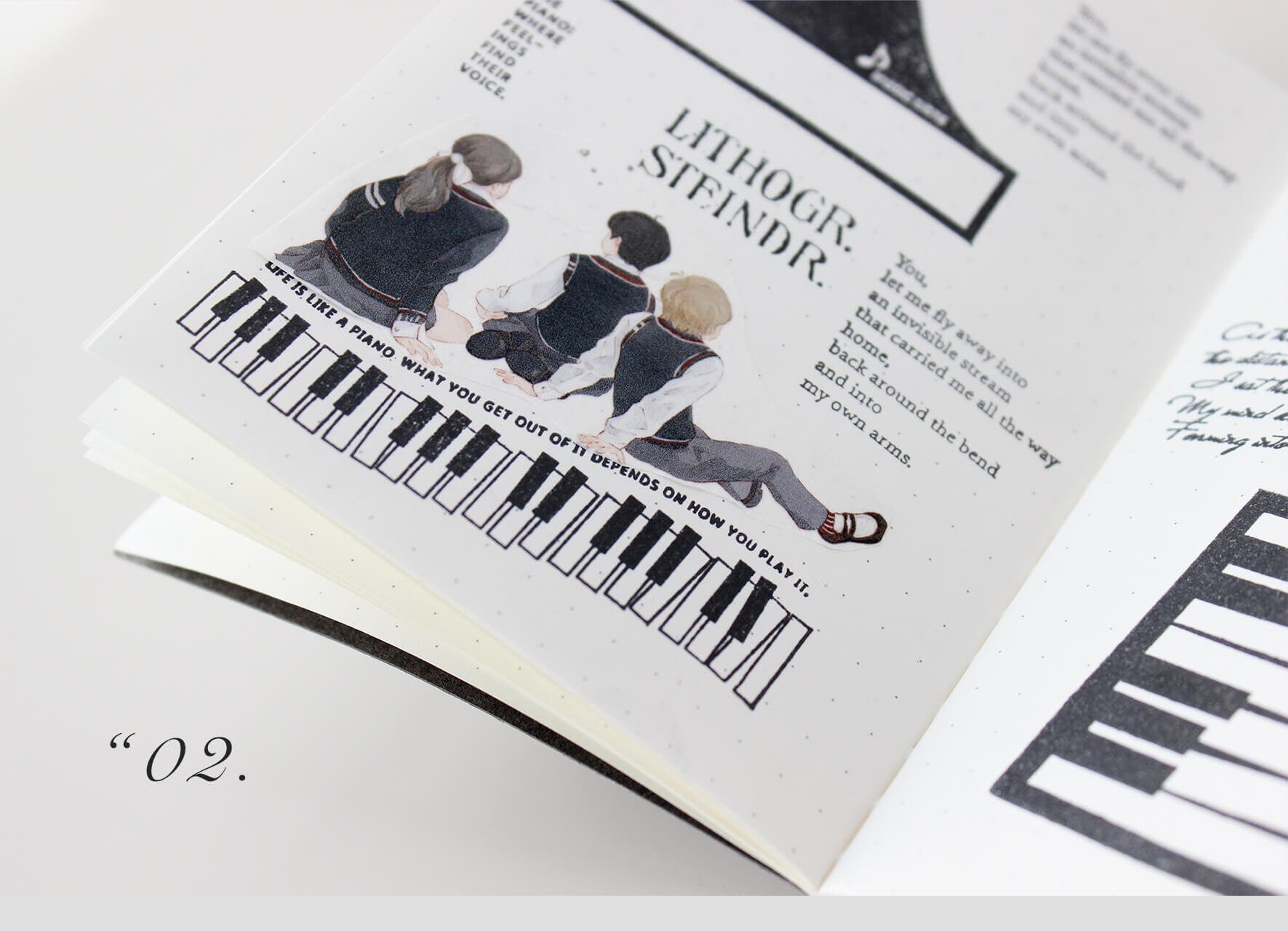 Piano Moment, Music Rubber Stamps Set